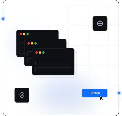 Web browsing illustration with secure mobile proxy access