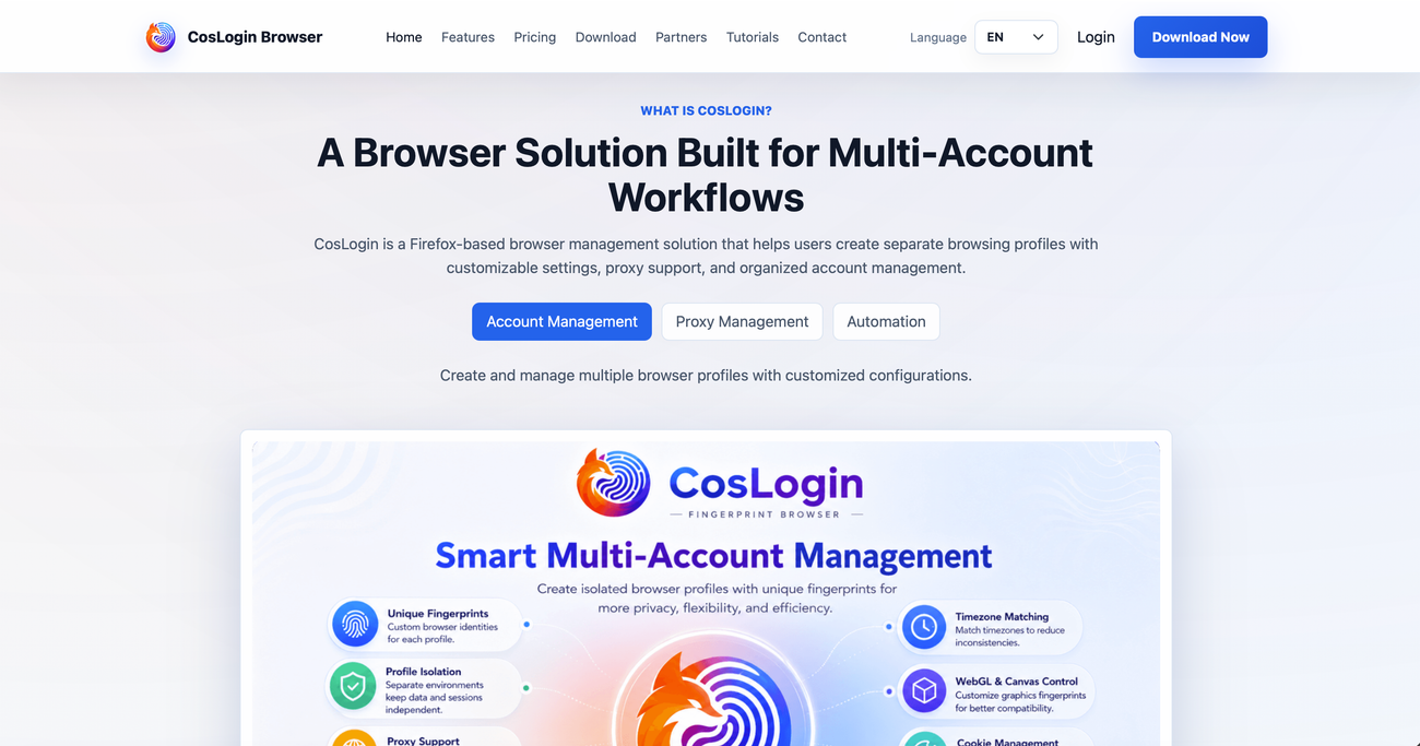 coslogin showcase image 1