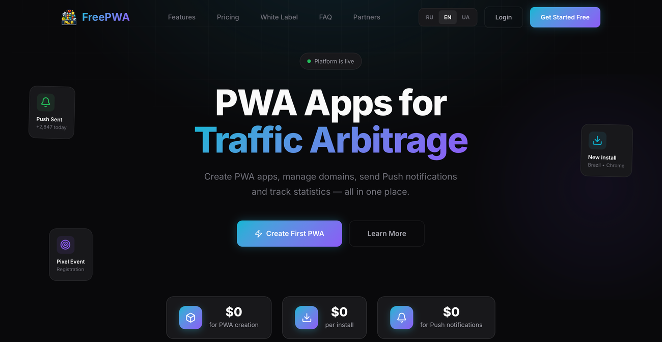 freepwa showcase image 2